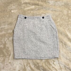 H&M Textured Tweed Mini Skirt
